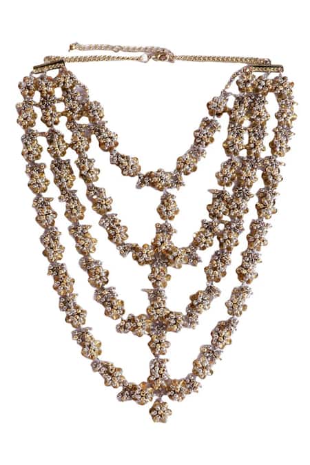 Vaidaan Amrita Antique Gold Necklace 