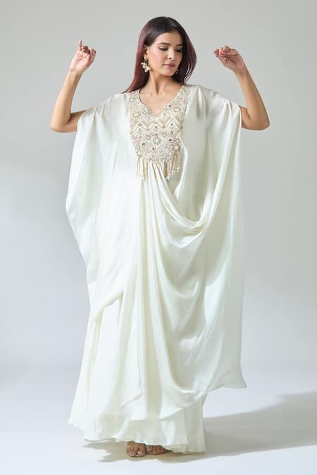 Samyukta Singhania Zardozi Embroidered Kaftan & Pant Set 