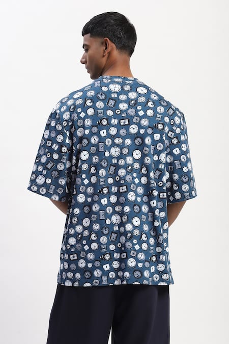Abraham And Thakore Clock Print Designer T-Shirt 