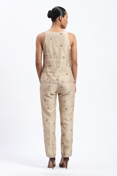 Abraham And Thakore Gold Maheshwar Top 