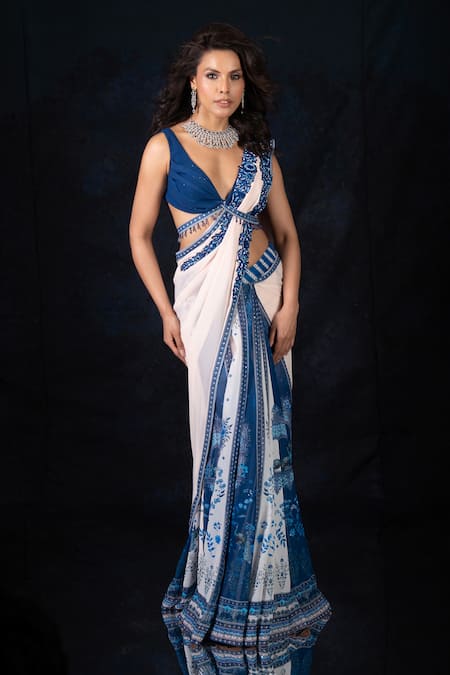 Archana Kochhar Designer Pre-Draped Saree Set 