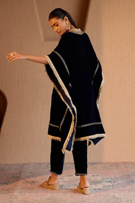 Nero India Designer Velvet Kurta Set 