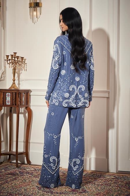 Rimple Agrawal Designer Sequin Embellished Pant Set 