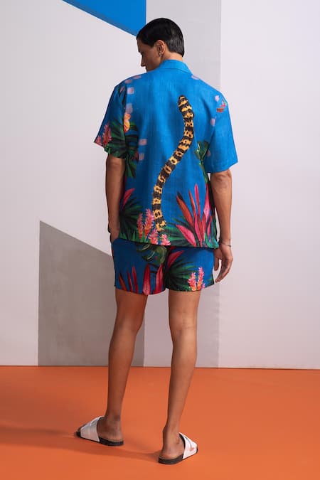 Nautanky Mediterranean Shirt & Shorts Set 