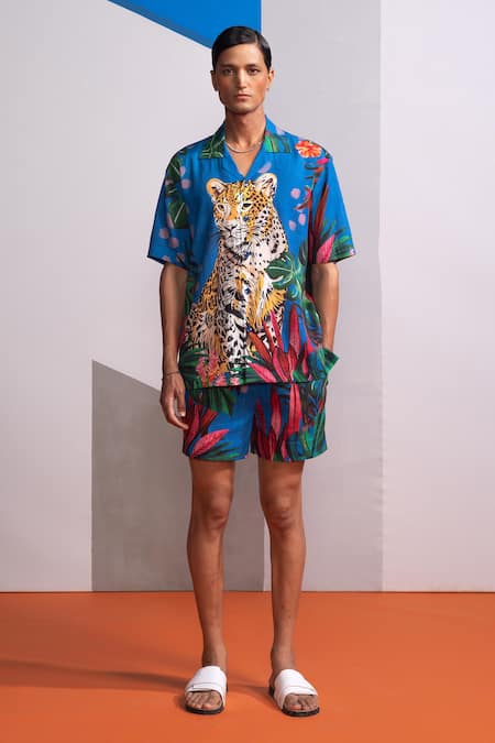 Nautanky Mediterranean Shirt & Shorts Set 