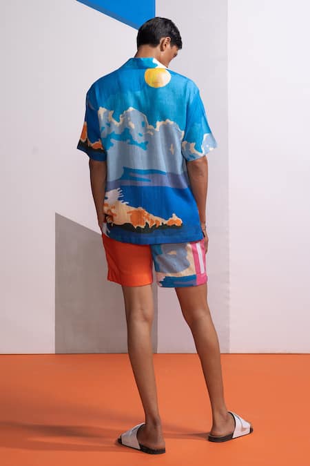 Nautanky Beach House Shirt & Shorts Set 