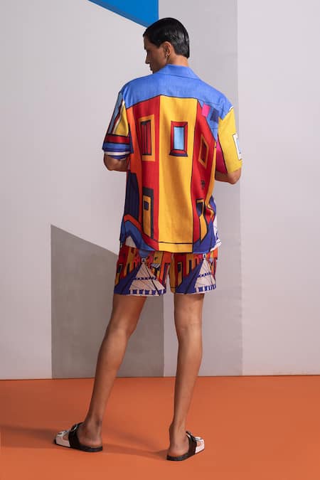 Nautanky China Town Shirt With Shorts 