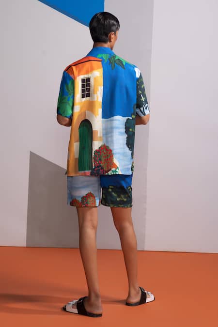 Nautanky House Print Shirt & Shorts Set 