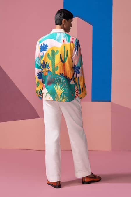 Nautanky Bushland Print Full Sleeve Shirt 