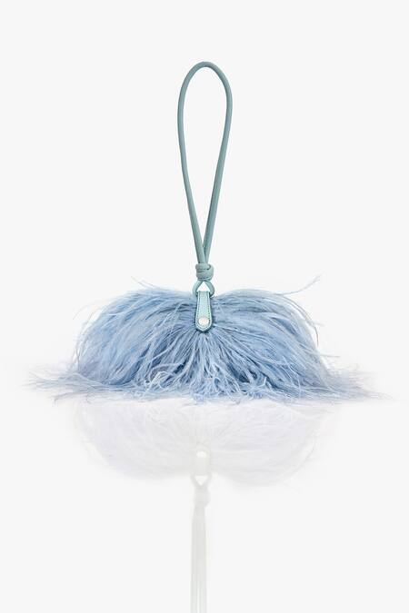 Shop_Outhouse_Blue Rhinestones The Scarlet Minivet Clutch _Online_at_Aza_Fashions