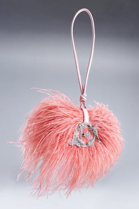 Outhouse Pink Rhinestones The Scarlet Minivet Clutch 