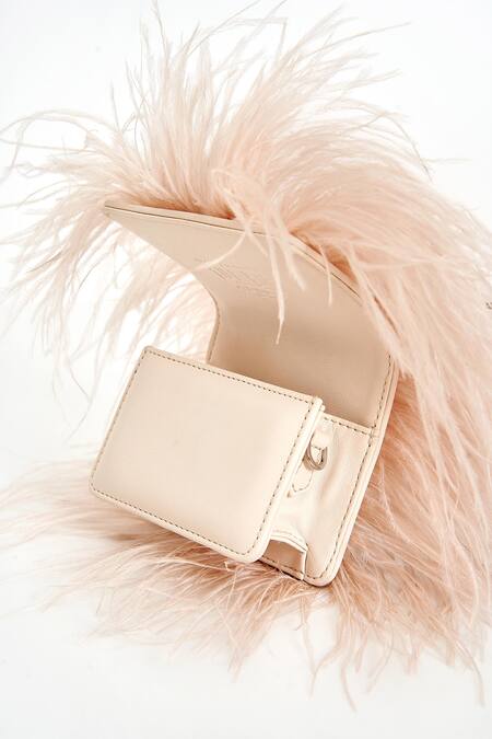 Shop_Outhouse_Pink Pearl Feathered Clutch 