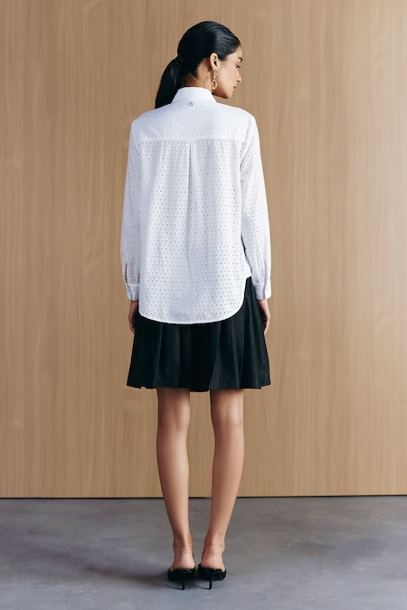 Mellowdrama Schiffli Weave Work Shirt 