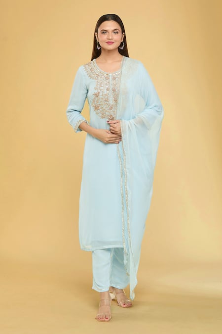 Samyukta Singhania Dori Embroidered Kurta & Pant Set 