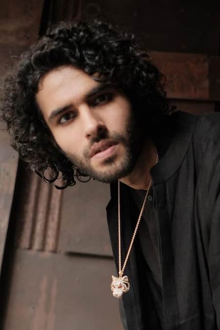 Ode Jewels Gold Plated Mayan Wild Cat Pendant Necklace 