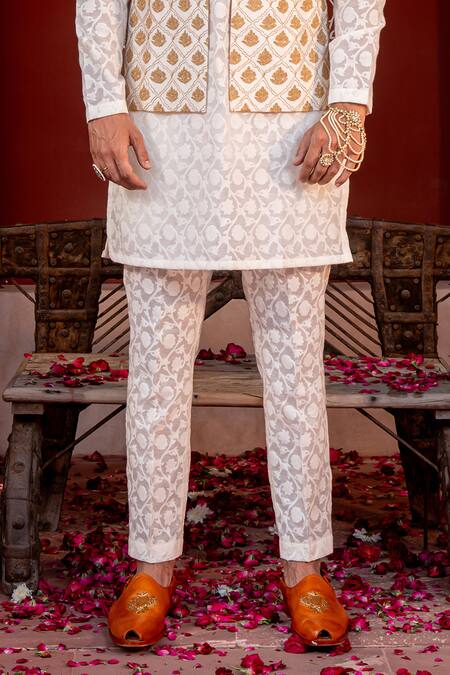 Buy Nafs Ivory Chanderi Zari Embroidered Kurta Set Online at Aza Fashions Buy_Nafs_Ivory Chanderi Zari Embroidered Kurta Set _Online_at_Aza_Fashions