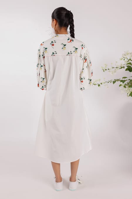 Nikasha Chilly Print Popline Shirt Dress 