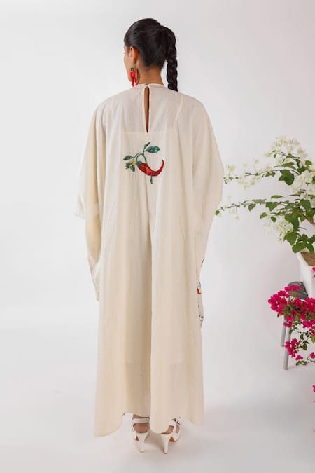 Nikasha Chilly Print Seersucker Kaftan 