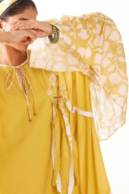 Buy Nikasha Olive Green Cotton Round Neck Pomegranate Print Midi Dress Online at Aza Fashions Buy_Nikasha_Olive Green Cotton Round Neck Pomegranate Print Midi Dress _Online_at_Aza_Fashions