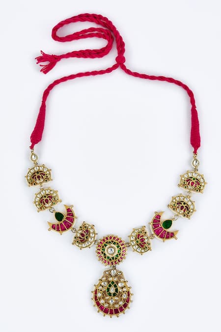 Vivinia By Vidhi Mehra Kundan Polki Dori Necklace 