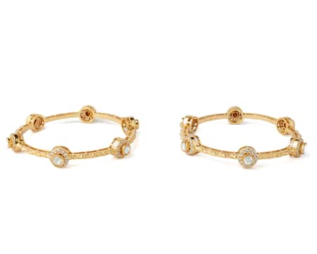 Buy Vivinia By Vidhi Mehra Gold Plated Imitation Diamonds Kundan Polki Designer Bangles Buy_Vivinia By Vidhi Mehra_Gold Plated Imitation Diamonds Kundan Polki Designer Bangles