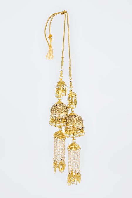 Vivinia By Vidhi Mehra Gold Kundan Polki Kaleera Set 