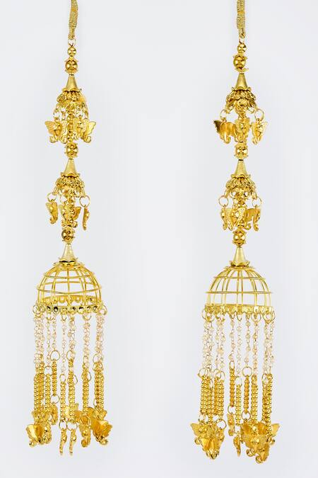 Buy Vivinia By Vidhi Mehra Gold Plated Designer Kaleeras Online at Aza Fashions Buy_Vivinia By Vidhi Mehra_Gold Plated Designer Kaleeras _Online_at_Aza_Fashions