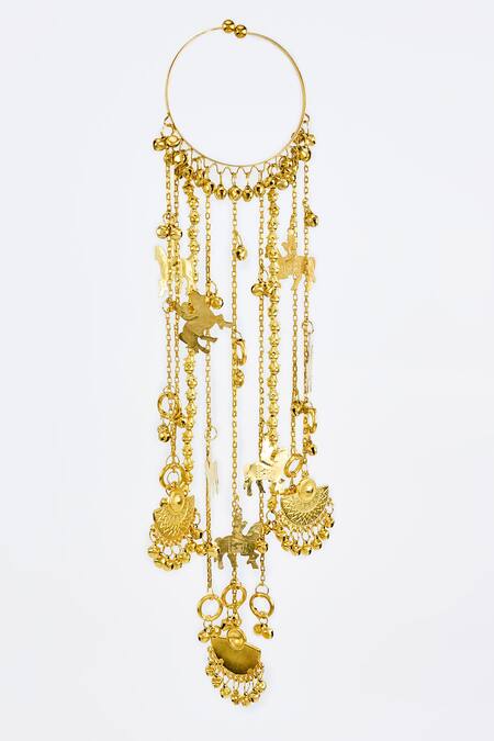 Vivinia By Vidhi Mehra Gold Plated Adjustable Kaleera Bangles Online at Aza Fashions Vivinia By Vidhi Mehra_Gold Plated Adjustable Kaleera Bangles _Online_at_Aza_Fashions