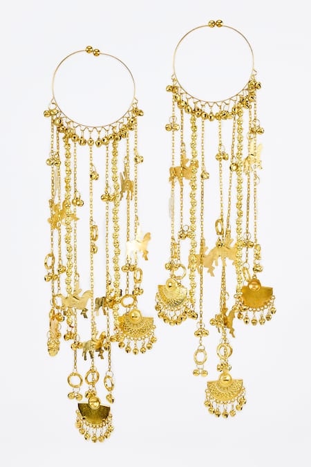 Vivinia By Vidhi Mehra Gold Adjustable Kaleera Bangles 