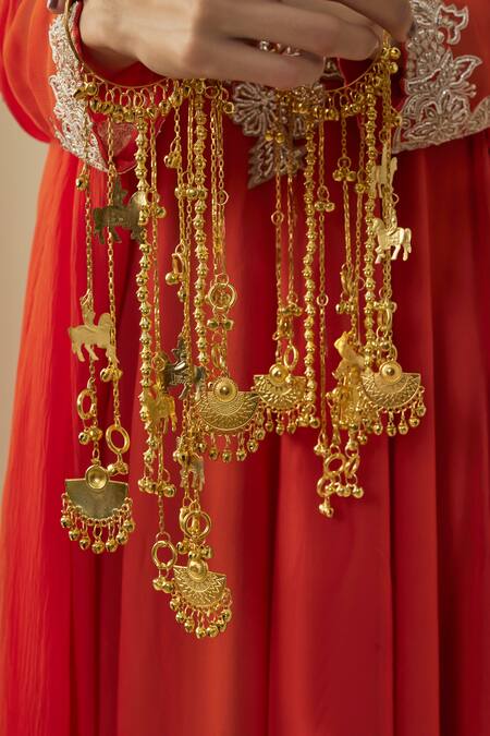 Buy Vivinia By Vidhi Mehra Gold Plated Adjustable Kaleera Bangles Online at Aza Fashions Buy_Vivinia By Vidhi Mehra_Gold Plated Adjustable Kaleera Bangles _Online_at_Aza_Fashions