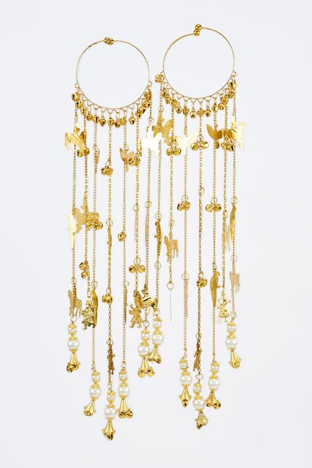 Vivinia By Vidhi Mehra Gold Adjustable Kaleera Bangles 