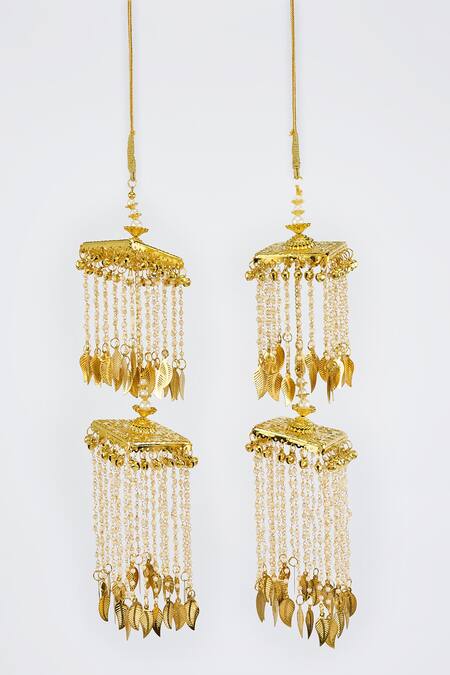 Vivinia By Vidhi Mehra Gold Plated Kundan Polki Kaleera Set Online at Aza Fashions Vivinia By Vidhi Mehra_Gold Plated Kundan Polki Kaleera Set _Online_at_Aza_Fashions