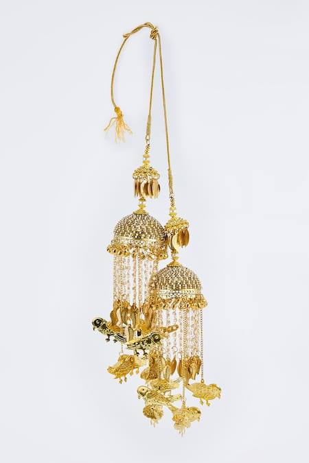 Vivinia By Vidhi Mehra Gold Kundan Polki Designer Kaleeras 