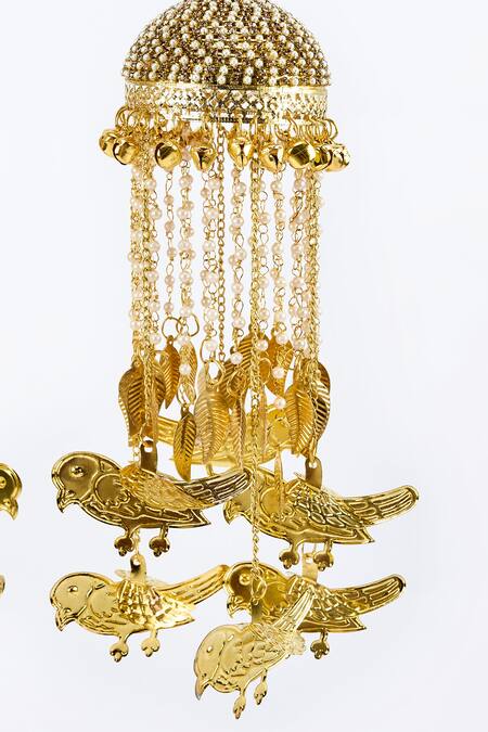 Shop Vivinia By Vidhi Mehra Gold Plated Kundan Polki Designer Kaleeras Online at Aza Fashions Shop_Vivinia By Vidhi Mehra_Gold Plated Kundan Polki Designer Kaleeras _Online_at_Aza_Fashions