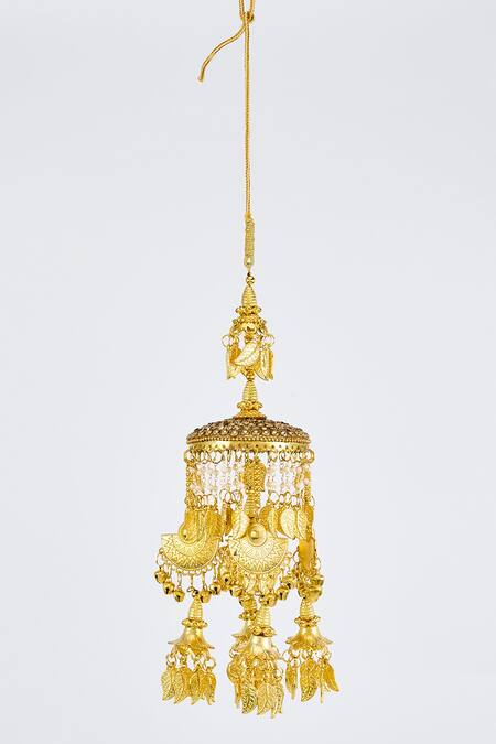 Vivinia By Vidhi Mehra Gold Plated Diamonds, Stones Kundan Polki Kaleeras Online at Aza Fashions Vivinia By Vidhi Mehra_Gold Plated Diamonds, Stones Kundan Polki Kaleeras _Online_at_Aza_Fashions