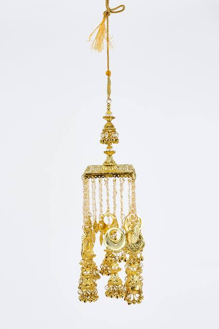 Vivinia By Vidhi Mehra Gold Plated Kundan Polki Kaleera Pair Online at Aza Fashions Vivinia By Vidhi Mehra_Gold Plated Kundan Polki Kaleera Pair _Online_at_Aza_Fashions