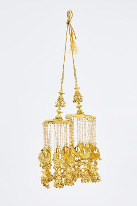 Vivinia By Vidhi Mehra Gold Kundan Polki Kaleera Pair 