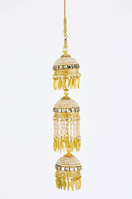 Vivinia By Vidhi Mehra Gold Plated Pearls Designer Kundan Polki Kaleeras Online at Aza Fashions Vivinia By Vidhi Mehra_Gold Plated Pearls Designer Kundan Polki Kaleeras _Online_at_Aza_Fashions