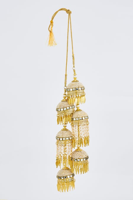 Vivinia By Vidhi Mehra Designer Gold Kundan Polki Kaleeras 