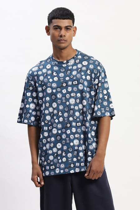 Abraham And Thakore Clock Print Designer T-Shirt 