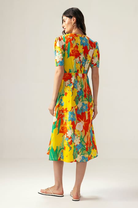 Reena Sharma Isha Midi Dress 