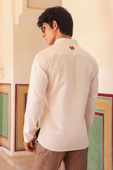 Raw & Rustic By Niti Bothra Giraffe Embroidered Short Kurta 