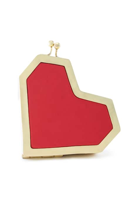 Shop Anaar Red Beads Scarlet Slingette Clutch at Aza Fashions Shop_Anaar_Red Beads Scarlet Slingette Clutch _at_Aza_Fashions