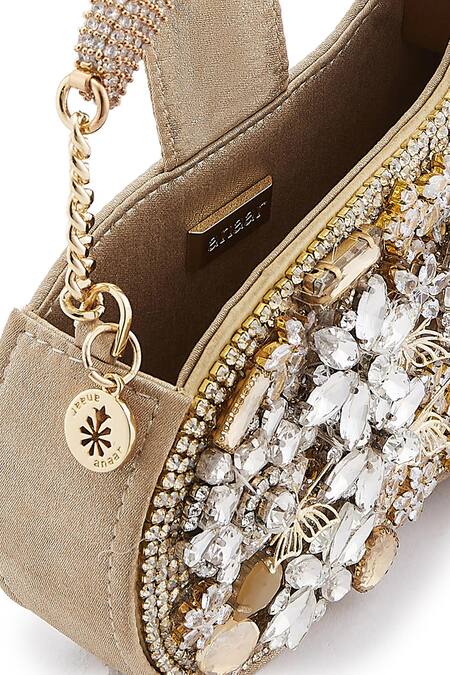 Shop_Anaar_Gold Crystals Butterfly Annette Designer Clutch 