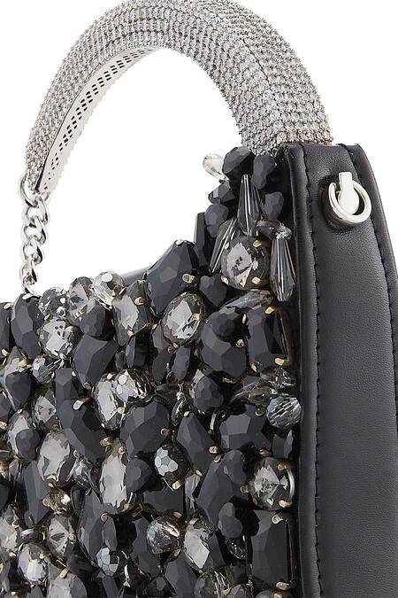 Shop_Anaar_Black Crystals Designer Showtime Annette Clutch 