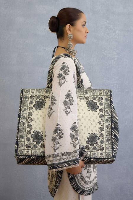 Torani_Multi Color Kalamkari Mrittika Handbag _Online_at_Aza_Fashions