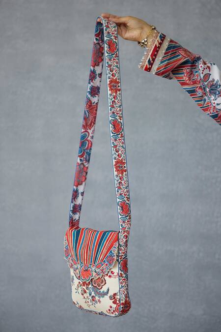Buy Torani Multi Color Embroidery Coromandel Aashi Sling Bag Online at Aza Fashions Buy_Torani_Multi Color Embroidery Coromandel Aashi Sling Bag _Online_at_Aza_Fashions