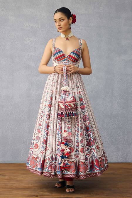 Torani_Multi Color Tassels Coromandel Vreeksha Potli _Online_at_Aza_Fashions