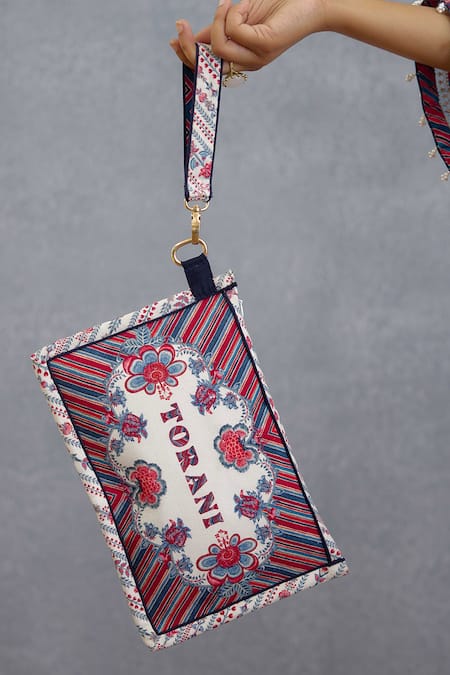 Torani Coromandel Adraa Multi Color Pouch 
