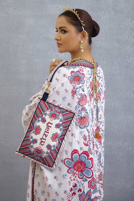 Torani Coromandel Adraa Multi Color Pouch 